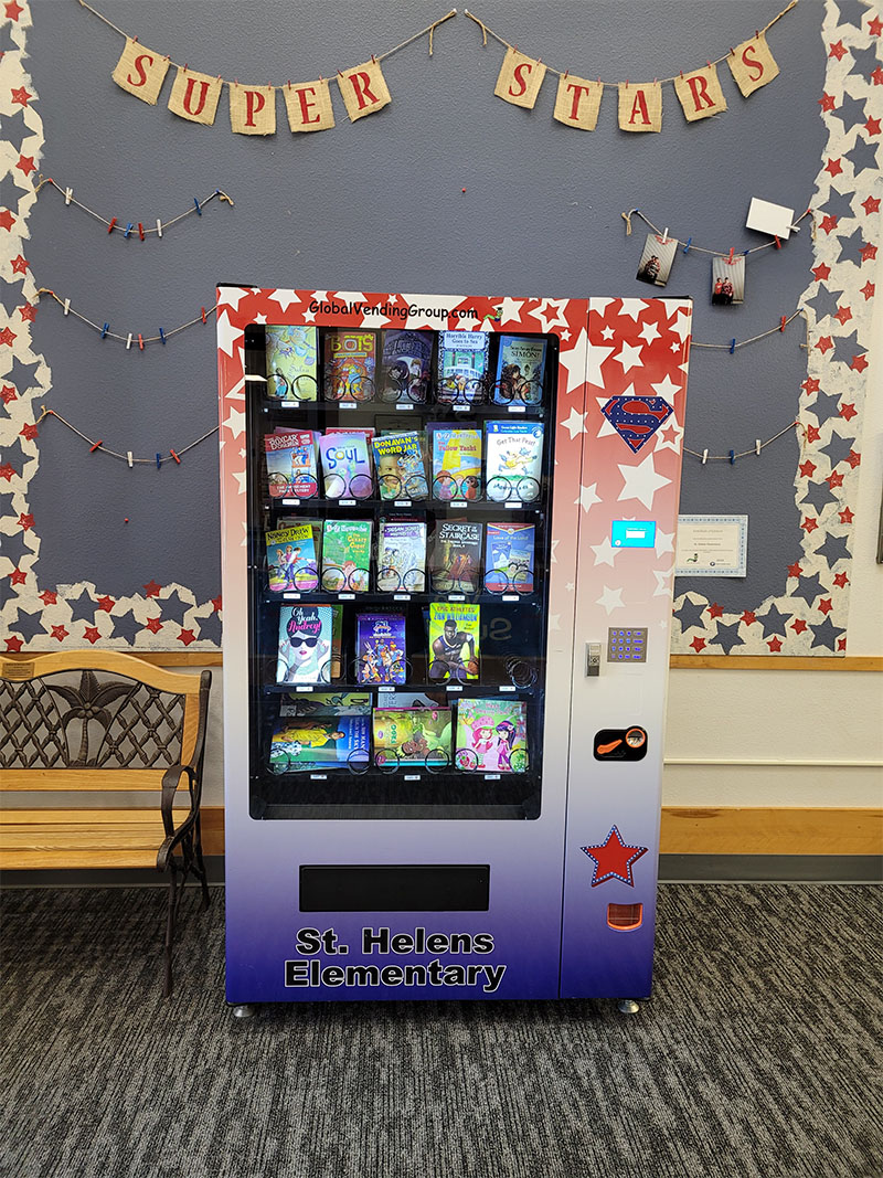 St. Helens Elementary Book Vending Machine